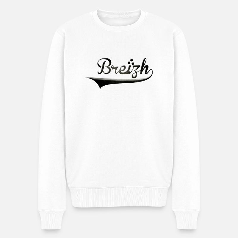 Breizh hermine 2 - Pull Premium bio Homme - blanc