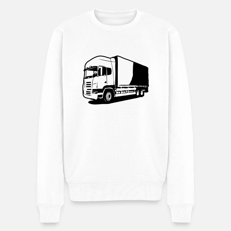 Camion camion normale - Pull Premium bio Homme - blanc