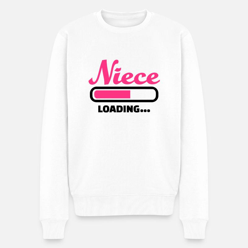 Nichte - Männer Premium Bio Pullover - Weiß