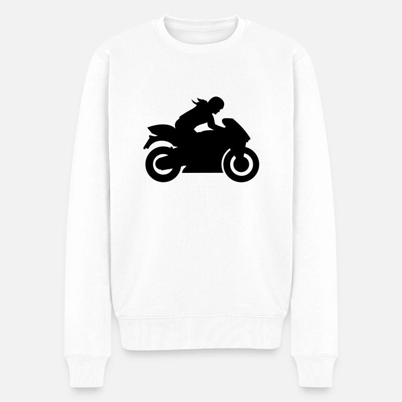 Motocycle - Pull Premium bio Homme - blanc