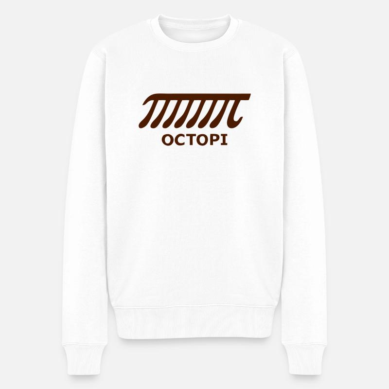 Brainteaser - Geekshirt: OctoPI - Pull Premium bio Homme - blanc