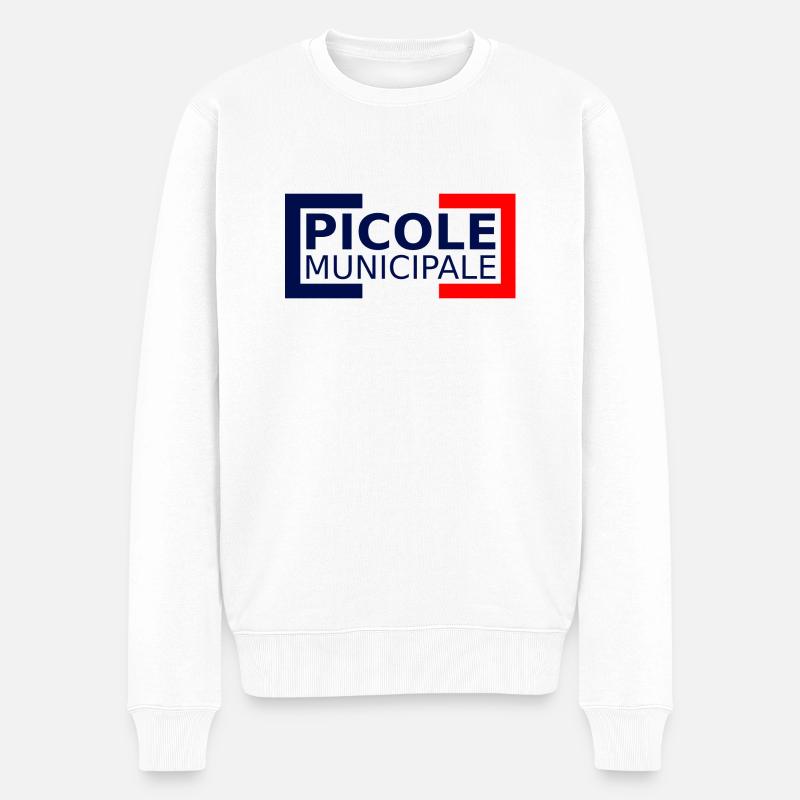 picole municipale - Männer Premium Bio Pullover - Weiß