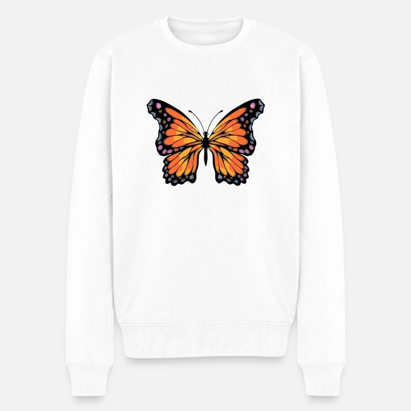 papillon - Pull Premium bio Homme - blanc