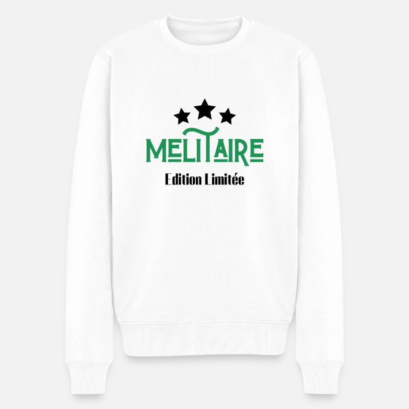 militaire édition limitée - Pull Premium bio Homme - blanc