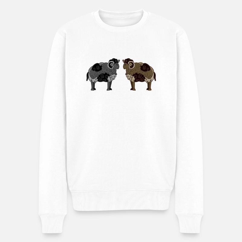 Bélier - Pull Premium bio Homme - blanc