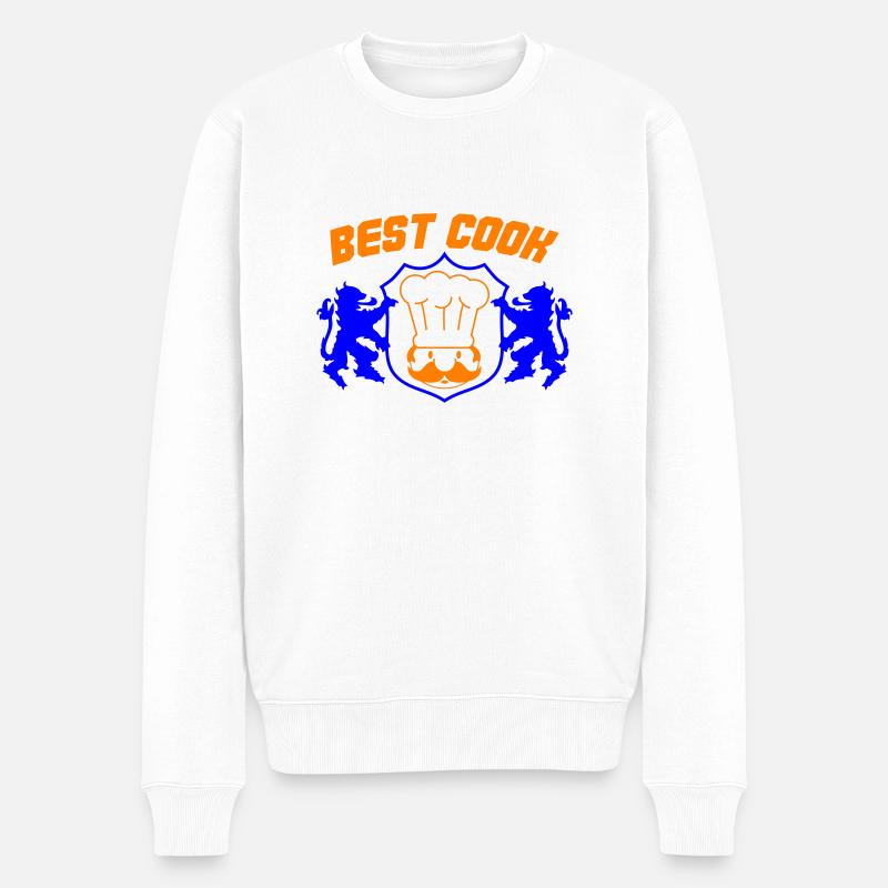 best cook - Männer Premium Bio Pullover - Weiß