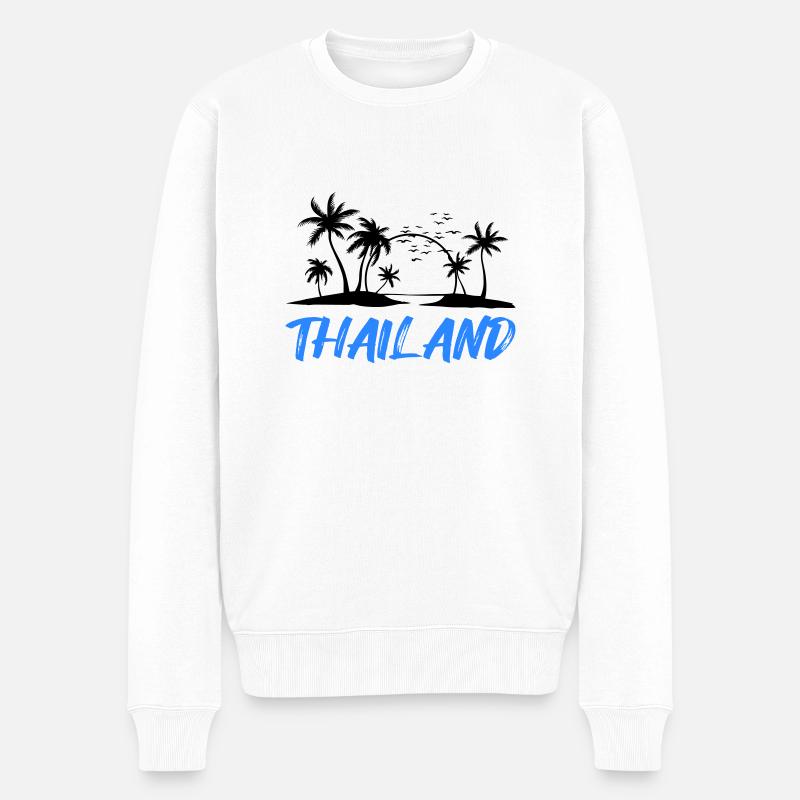 Thaïlande - Pull Premium bio Homme - blanc
