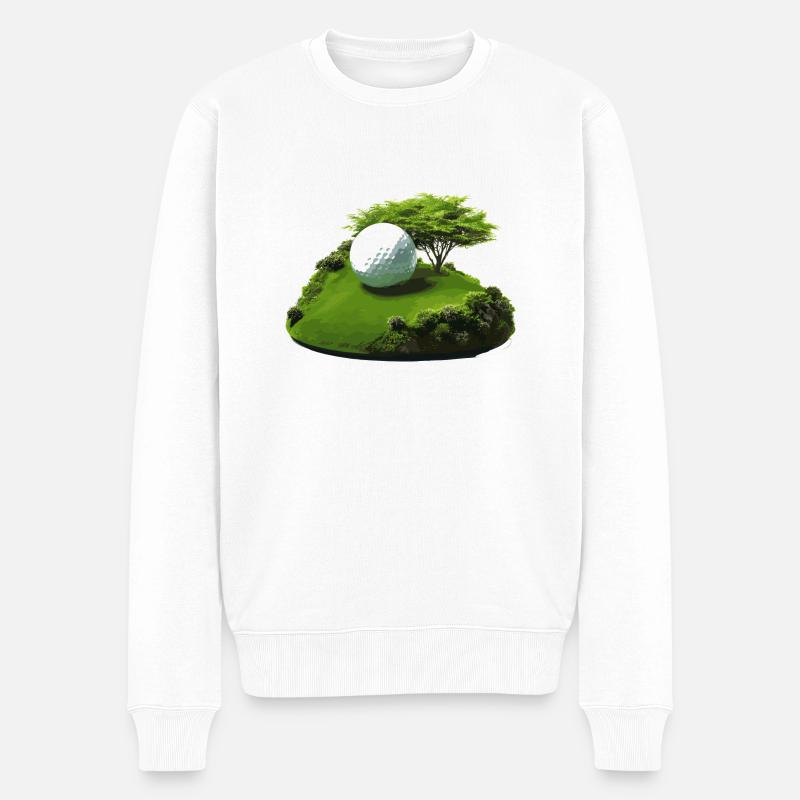 die Golfinsel - Männer Premium Bio Pullover - Weiß