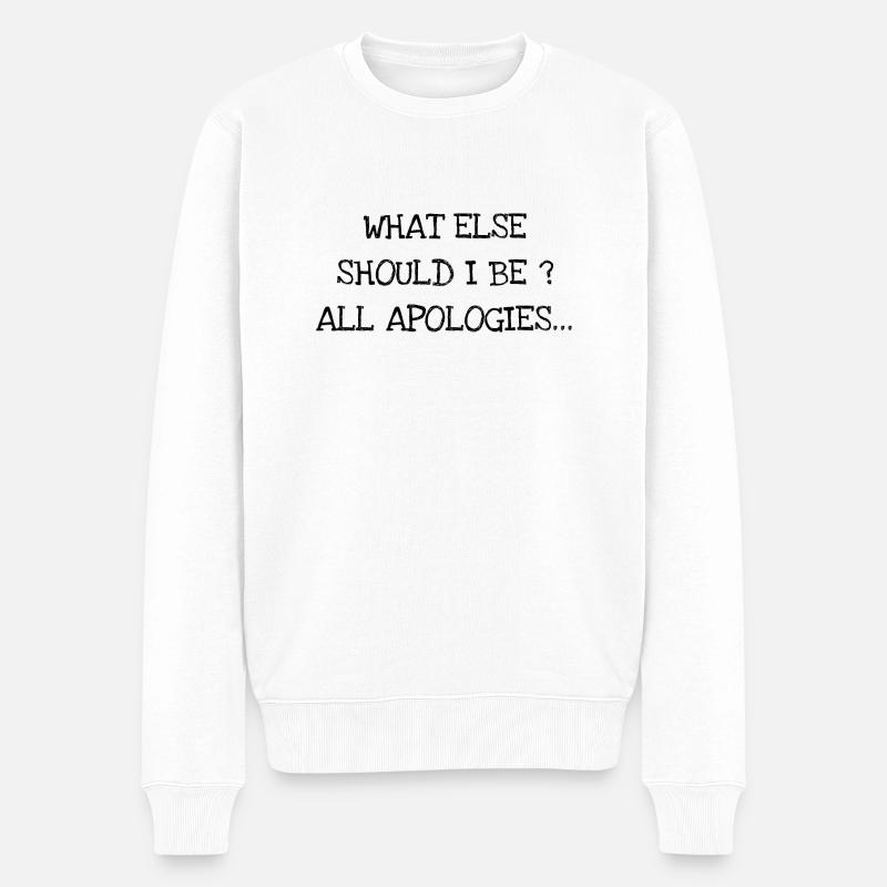 All Apologies - Grunge - Rock - Pull Premium bio Homme - blanc