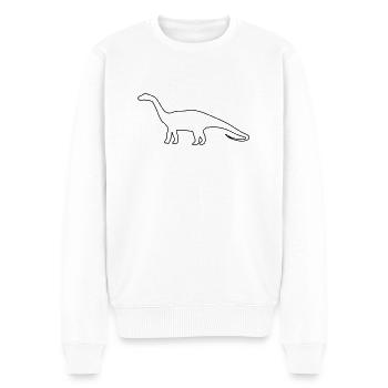 dino - Men's Premium Organic Jumper - white - Front - Thijin (182cm)