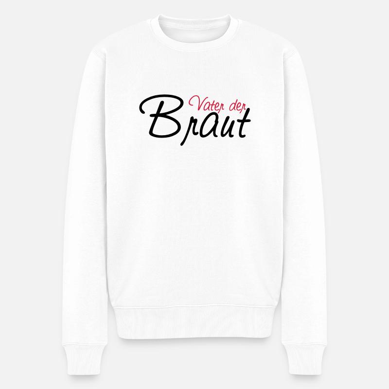 vater_der_braut - Pull Premium bio Homme - blanc
