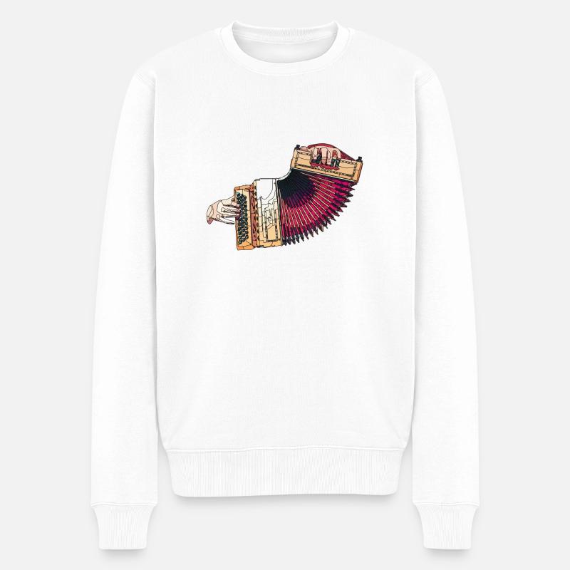 box - Männer Premium Bio Pullover - Weiß