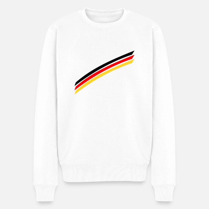 drapeau Allemagne - Pull Premium bio Homme - blanc