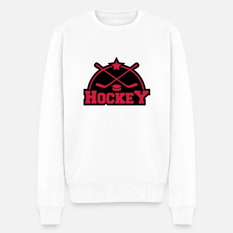 hockey_design_f2 - Pull Premium bio Homme - blanc