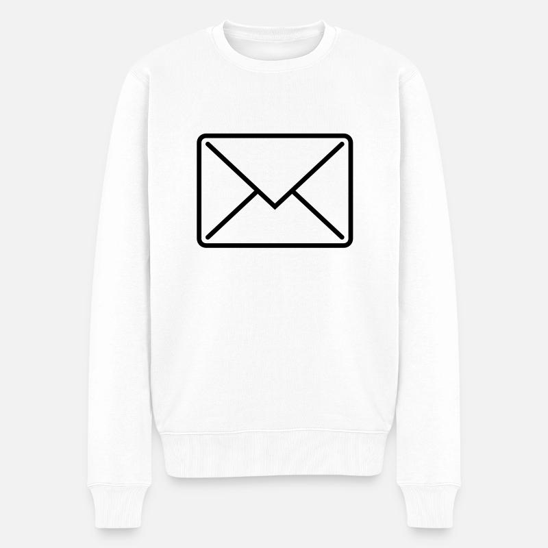 briefumschlag_icon1 - Men's Premium Organic Jumper - white