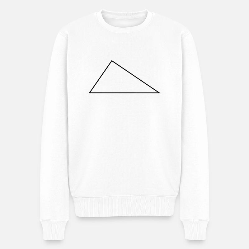 Droite Triangle / / / / frame triangles - Pull Premium bio Homme - blanc