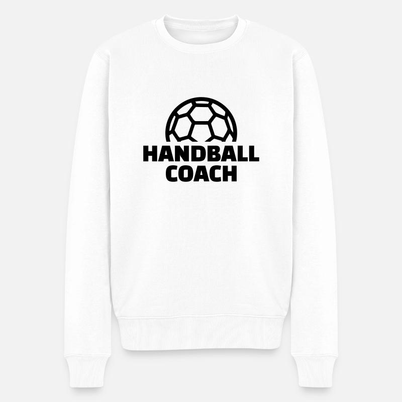 Handball coach - Pull Premium bio Homme - blanc