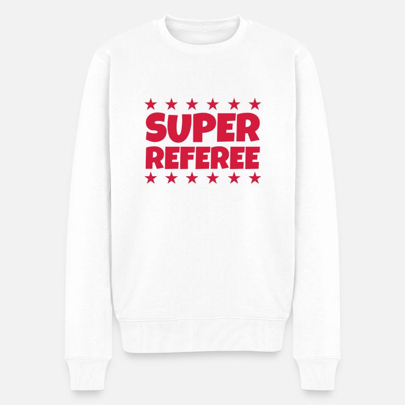 Arbitre / Arbitrage / Sport / Sifflet - Pull Premium bio Homme - blanc