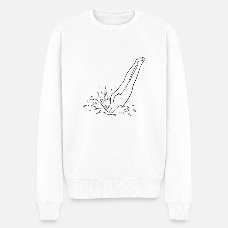 Splash - Pull Premium bio Homme - blanc