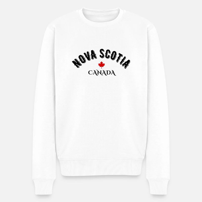 Neuschottland Kanada - Männer Premium Bio Pullover - Weiß