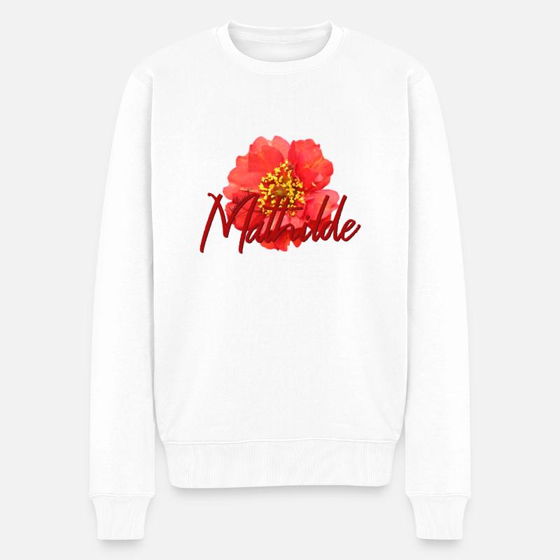 Mathilde - Pull Premium bio Homme - blanc