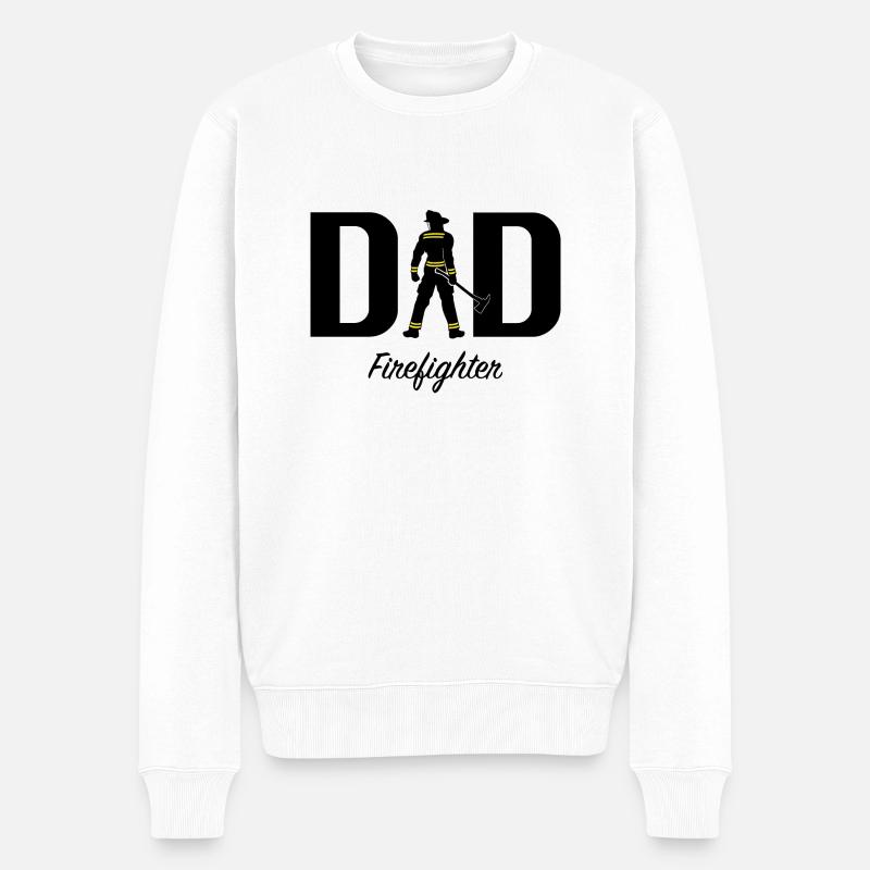 Papa pompier - Pull Premium bio Homme - blanc