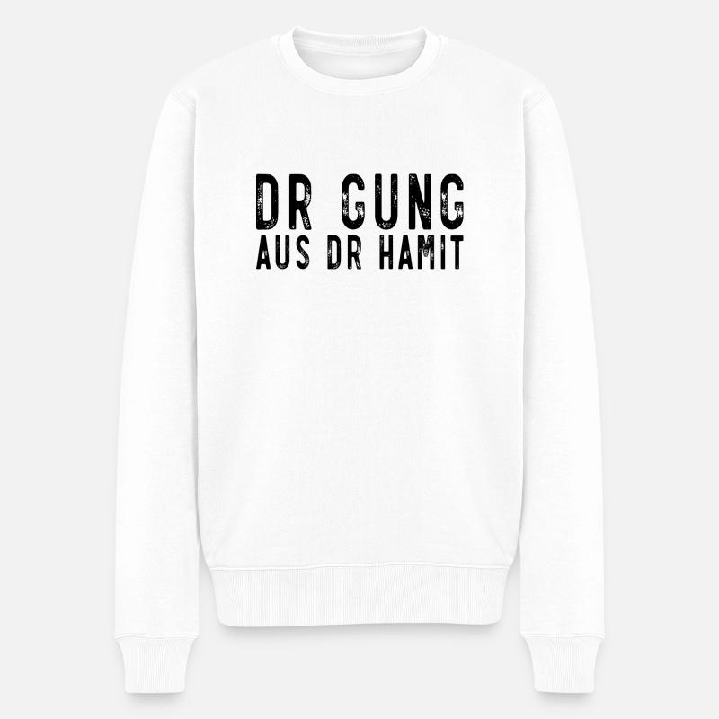 Dr Gung Erzgebirge - Männer Premium Bio Pullover - Weiß