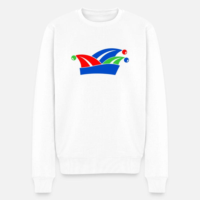 Casquette de bouffon 1 2 3 Couleurs - Pull Premium bio Homme - blanc