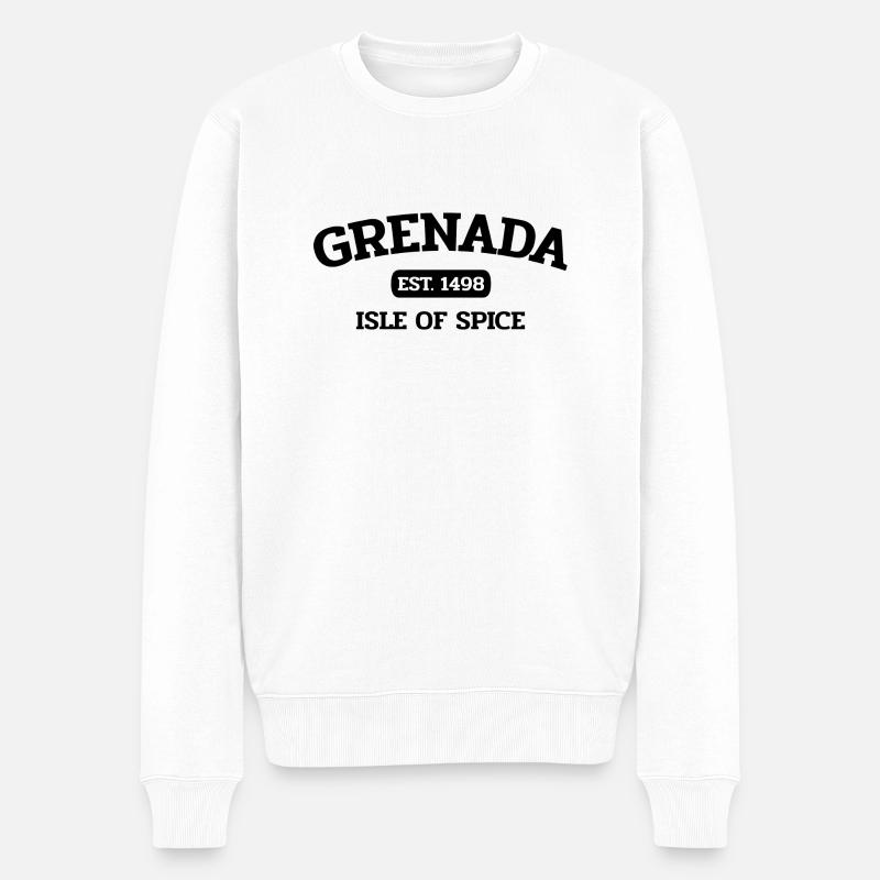 Grenada - Saint George´s - Karibik - West Indies - Männer Premium Bio Pullover - Weiß