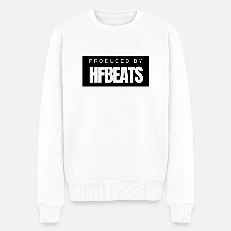 HF beats - Männer Premium Bio Pullover - Weiß