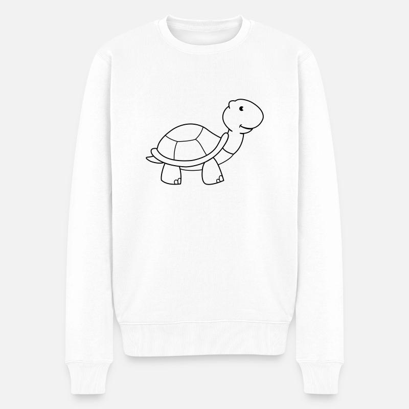tortue - Pull Premium bio Homme - blanc