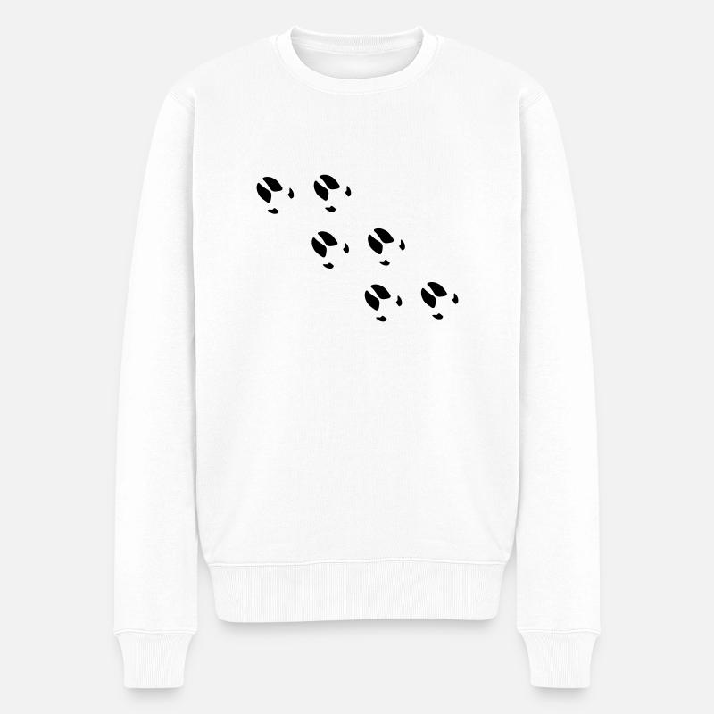 schwein - Männer Premium Bio Pullover - Weiß