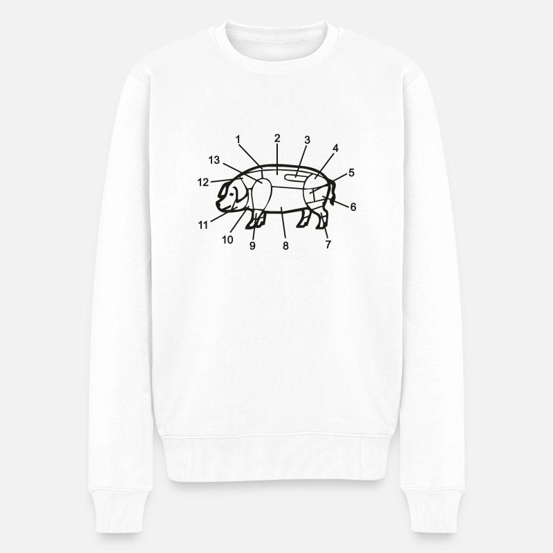 the_schwein - Pull Premium bio Homme - blanc