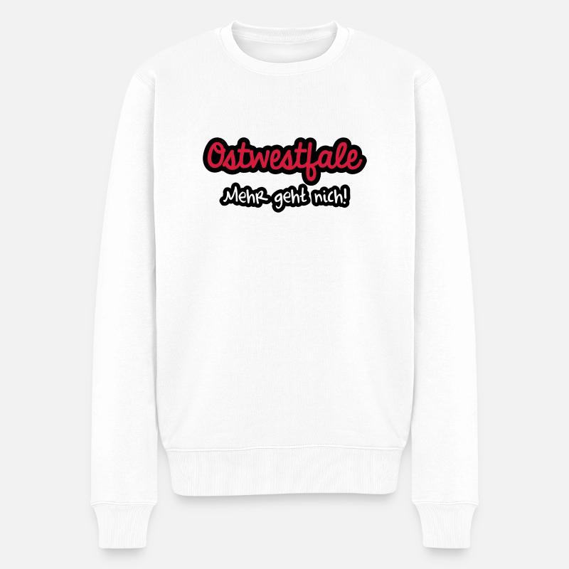 Ostwestfale - Mehr geht n - Männer Premium Bio Pullover - Weiß