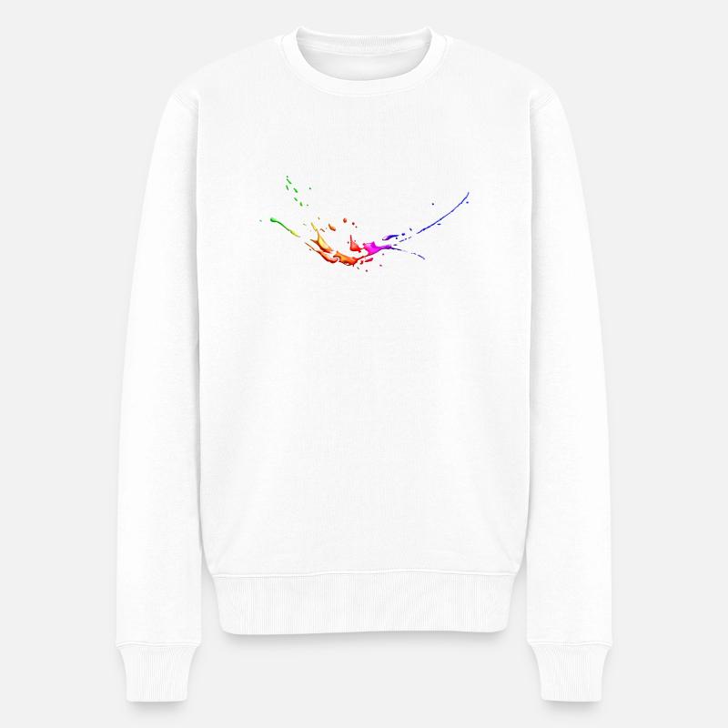 splash4 - Männer Premium Bio Pullover - Weiß