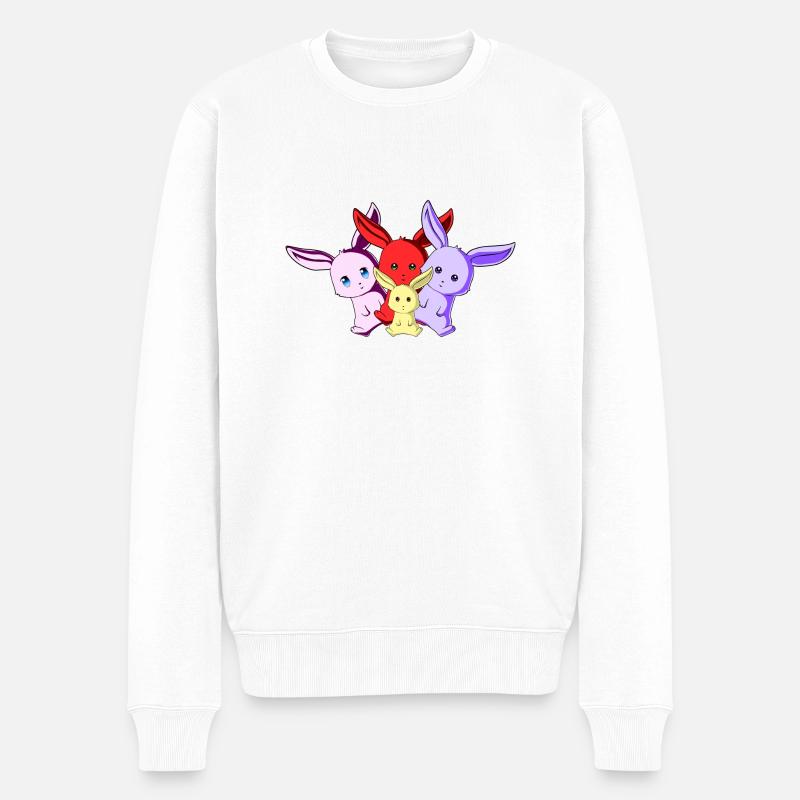 Lapin équipe - Pull Premium bio Homme - blanc
