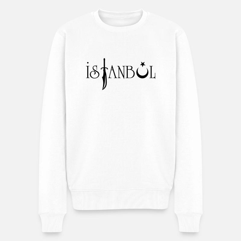 Istanbul - Pull Premium bio Homme - blanc