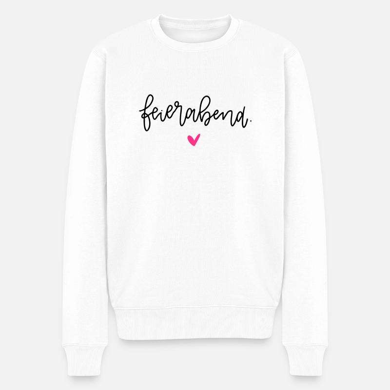 temps de fermeture - Pull Premium bio Homme - blanc