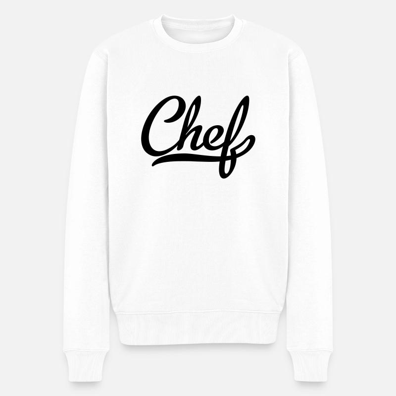chef - Pull Premium bio Homme - blanc