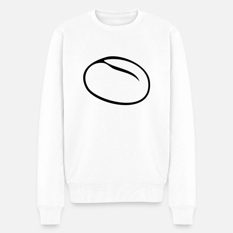 Brötchen - Männer Premium Bio Pullover - Weiß