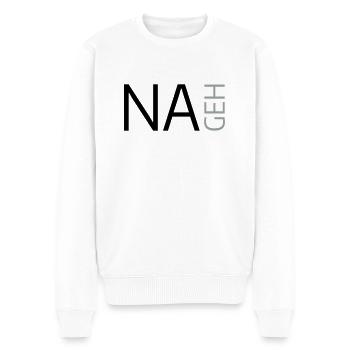 Na geh - Männer Premium Bio Pullover - Weiß - Vorne - Thijin (182cm)