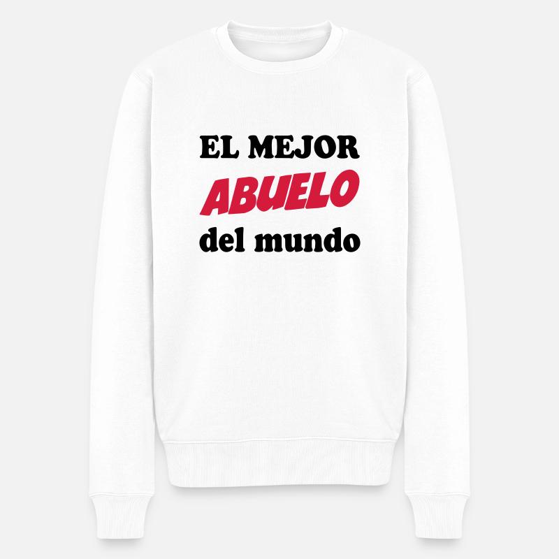 El mejor abuelo del mundo 111 - Männer Premium Bio Pullover - Weiß