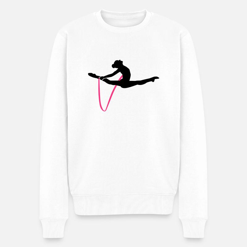 Gymnastik - Männer Premium Bio Pullover - Weiß