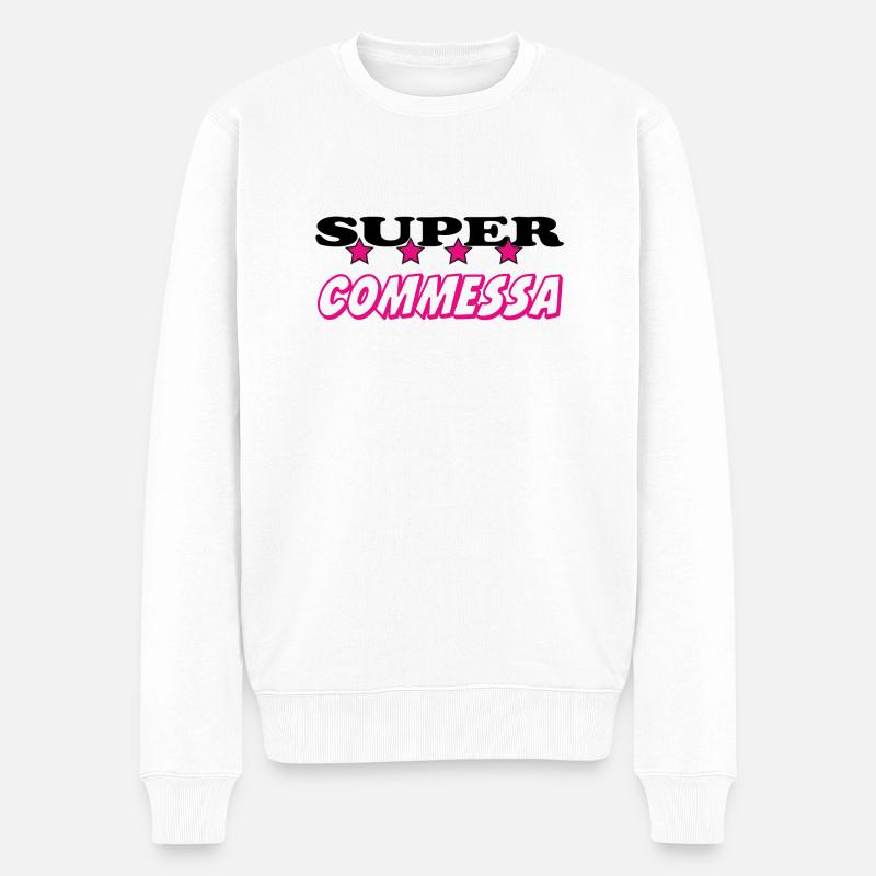 Commessa - Pull Premium bio Homme - blanc