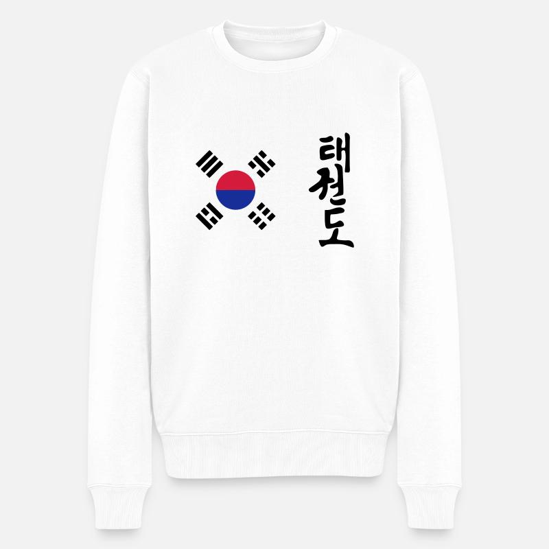 Taekwondo Taekwondoin Tae-Kwon-Do Tae Kwon Do - Männer Premium Bio Pullover - Weiß