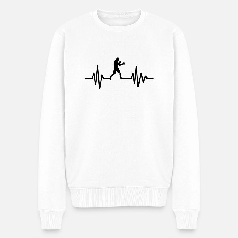 Boxe - Pull Premium bio Homme - blanc