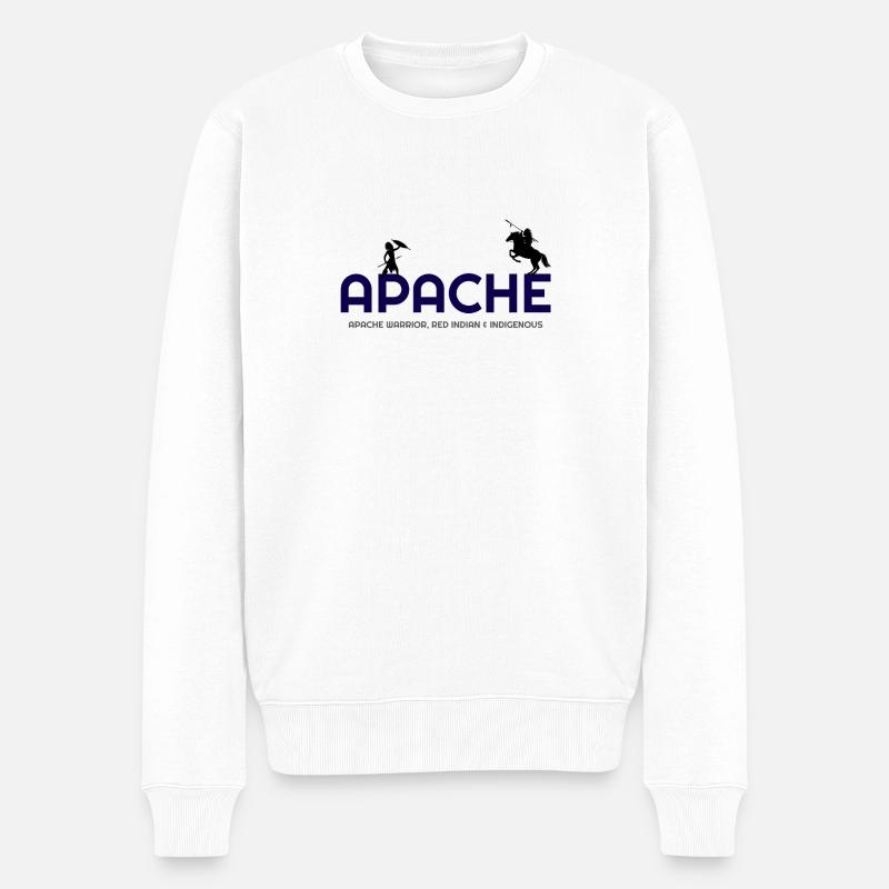 Tout sur Apache, Apache Indian, Apache hoodies, A - Pull Premium bio Homme - blanc