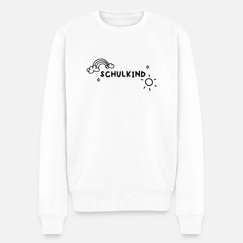 Schulkind - Männer Premium Bio Pullover - Weiß