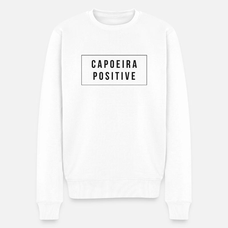 Design positif en Capoeira - Pull Premium bio Homme - blanc