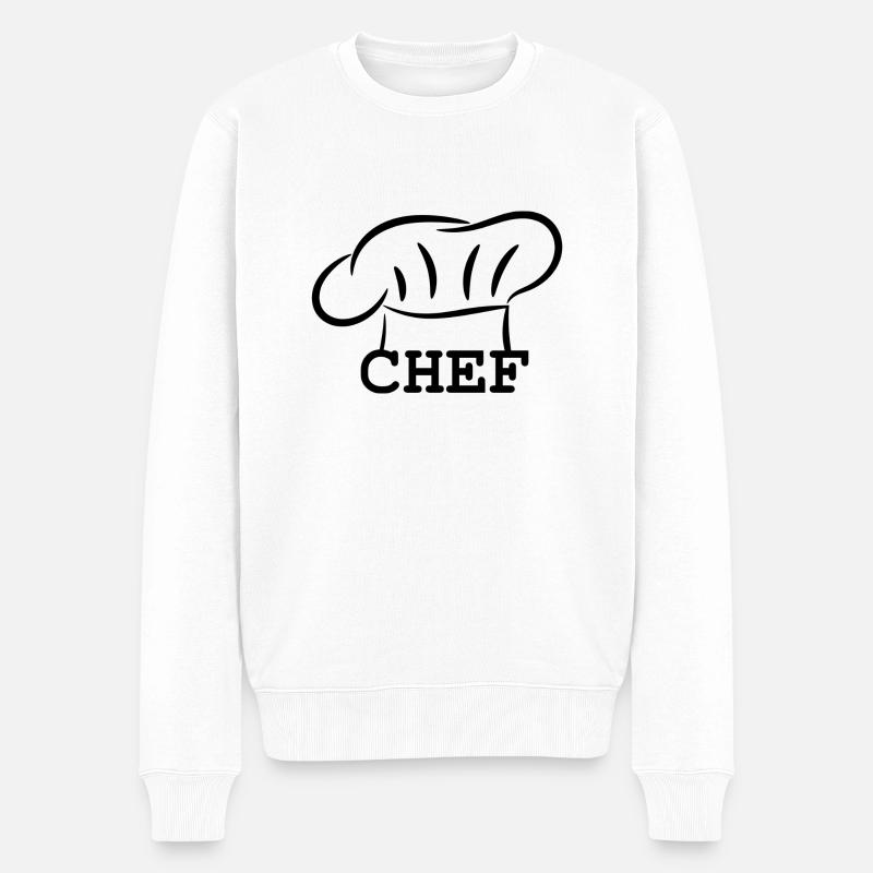 Chef - Chefkoch - Pull Premium bio Homme - blanc